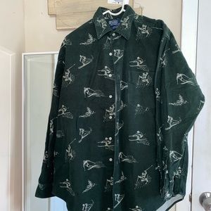 VTG POLO Ralph Lauren Ski Button Up Shirt 90s